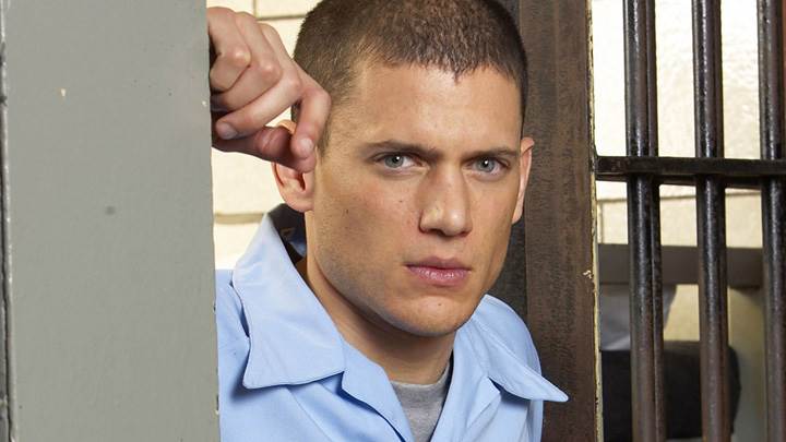 Wentworth Miller Looking Front In Blue Shirt Photoshoot